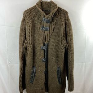 Nau  Long Sweater 100% Wool Cardigan Coat